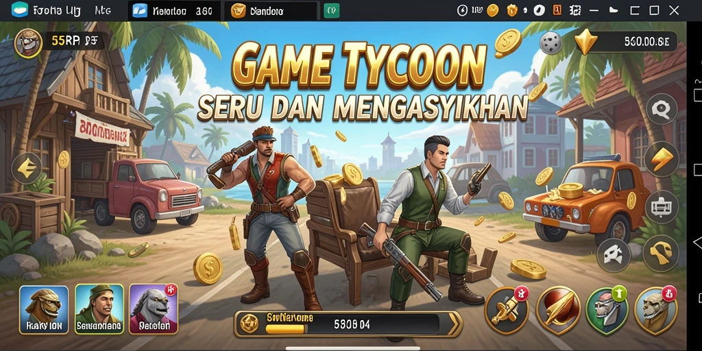 Screenshot menunjukkan momen gameplay seru di 55RP.