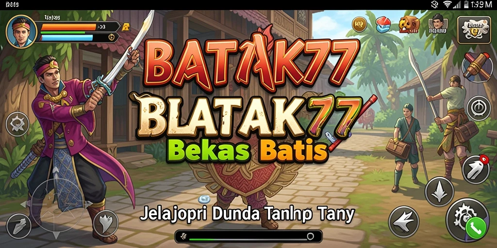Tampilan gameplay dinamis dalam dunia Open World BATIK77.