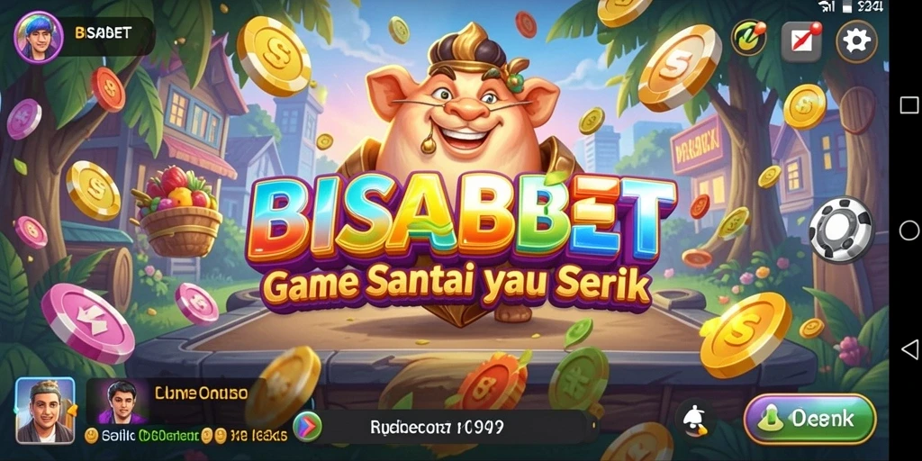 Tangkapan layar utama BISABET menampilkan momen seru gameplay Casual.
