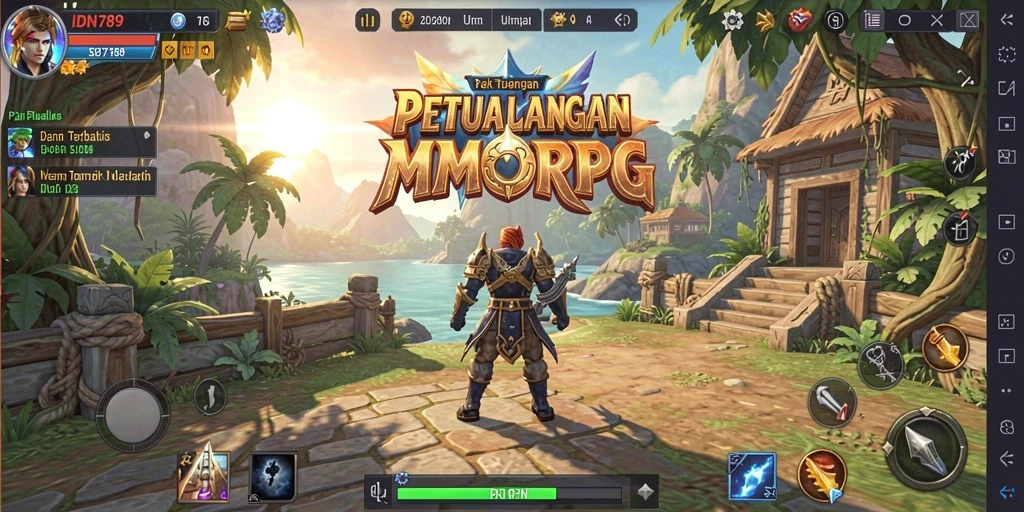 Gameplay seru dan menantang di dunia MMORPG IDN789.