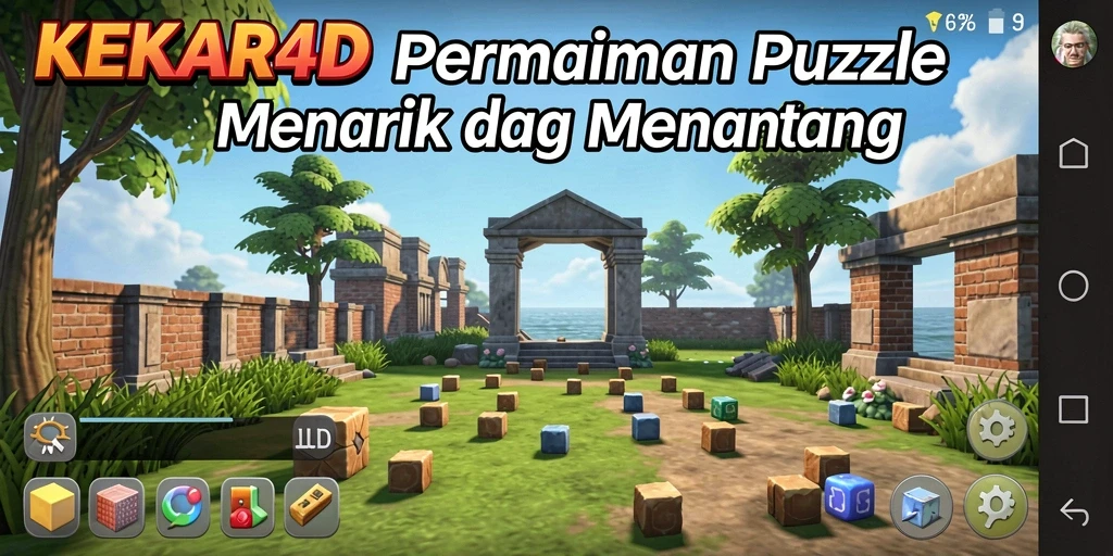 Tampilan gameplay KEKAR4D yang seru dan penuh warna.