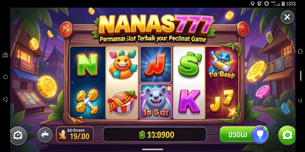 Tampilan gameplay menarik dari NANAS777 yang penuh warna dan seru.