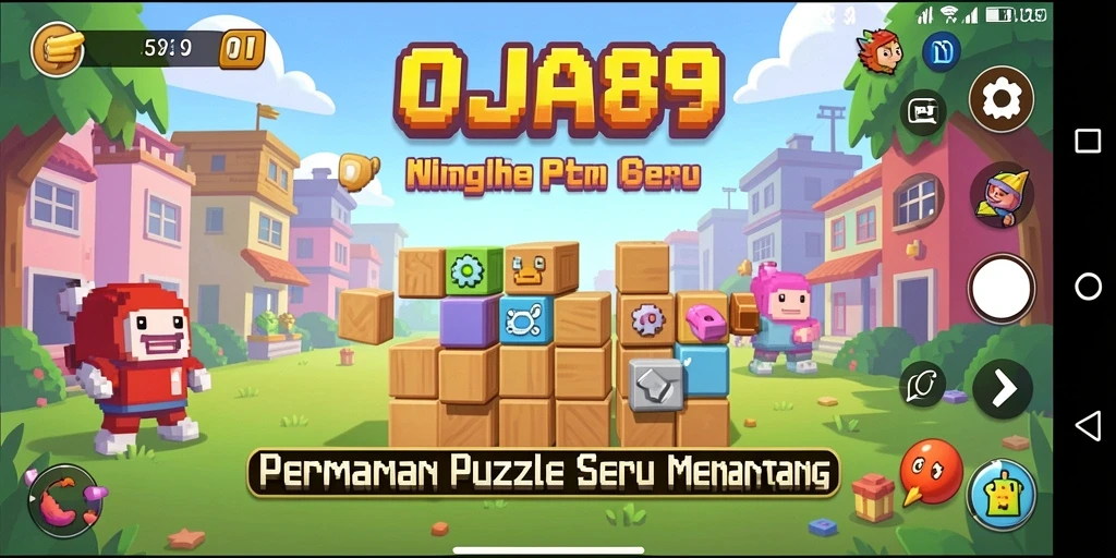 Tangkapan layar OJA89 menampilkan gameplay seru yang penuh dengan tantangan teka-teki.