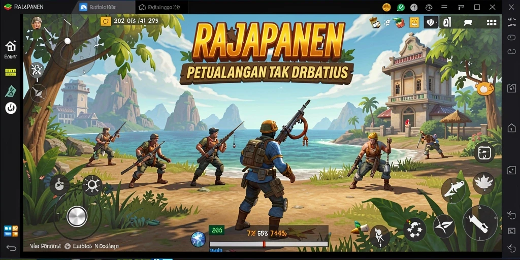 Tangkapan layar RAJAPANEN yang menampilkan gameplay eksplorasi dunia terbuka.