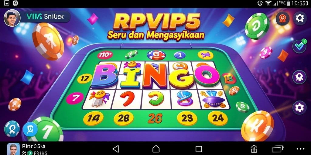 Tampilan gameplay RPVIP5 yang seru dalam bermain Bingo.