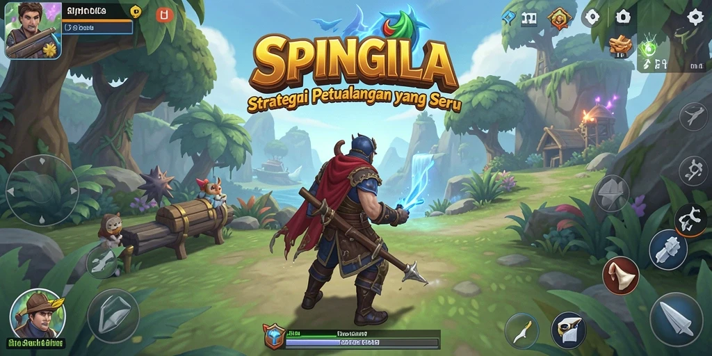 Tampilan gameplay SPINGILA yang mendebarkan dalam aksi.