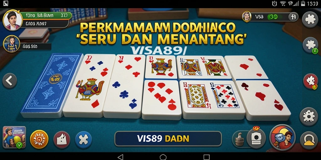 Tampilan gameplay seru dan menantang dalam permainan Domino.