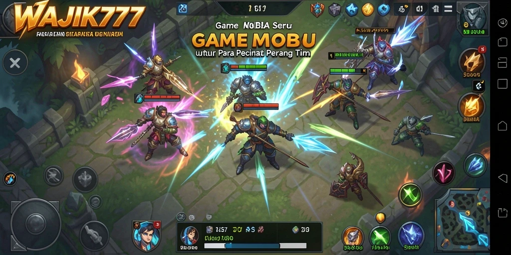 Screenshot gameplay WAJIK777 yang menampilkan aksi seru di medan perang.