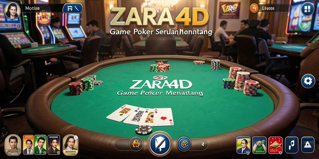 Menampilkan permainan Poker seru di ZARA4D.